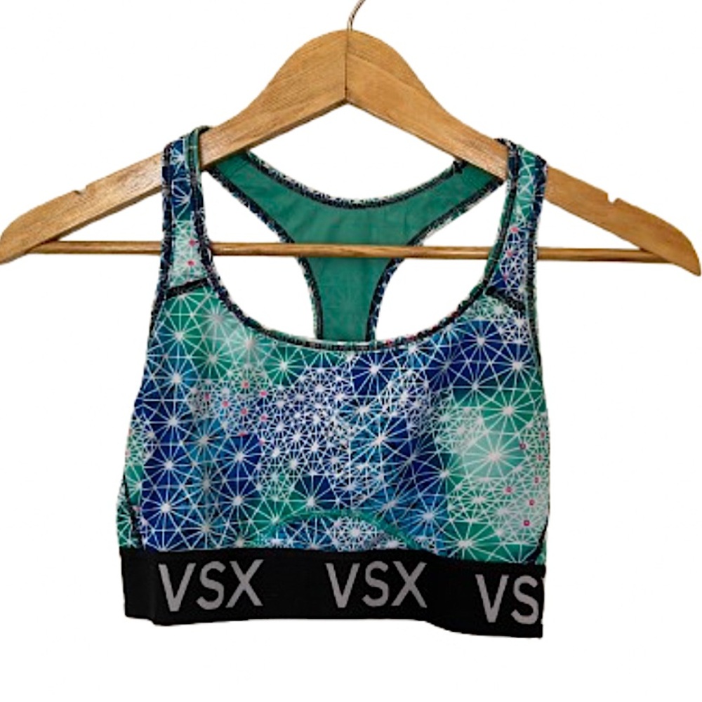 Victoria’s Secret Sport | Blue Green Patterned Sports Bra